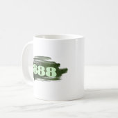 888緑のグリッター数存在度の発現 コーヒーマグカップ (正面左)