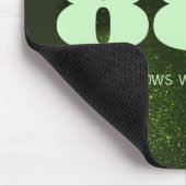 888緑のグリッター数存在度の発現 マウスパッド (コーナー)