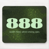 888緑のグリッター数存在度の発現 マウスパッド (正面)