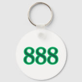 888 エンジェルナンバー お金 キーホルダー (正面)
