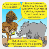 889ライノファラス漫画 スクエアシール (正面)