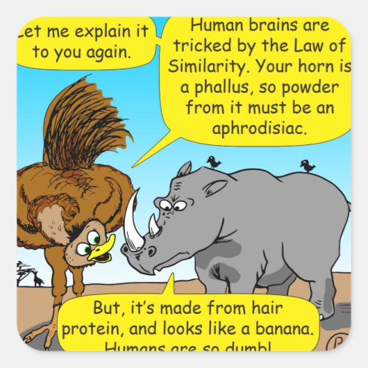 889ライノファラス漫画 スクエアシール (正面)