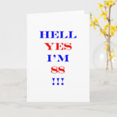 88 最高！ カード (黄色い花)