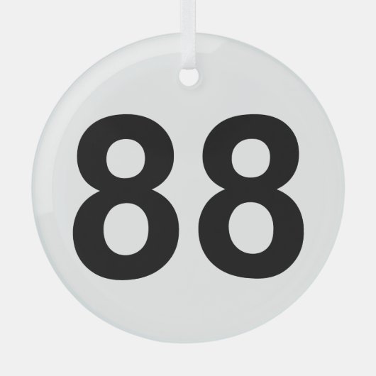 88 - 88 ガラスオーナメント (正面)
