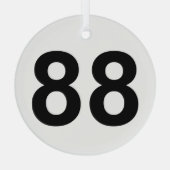 88 - 88 ガラスオーナメント (裏面)