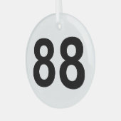 88 - 88 ガラスオーナメント (正面左)