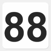88 - 88 スクエアシール (正面)