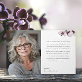 88 & Fabulous Orchid Photo Birthday Greeting Card カード