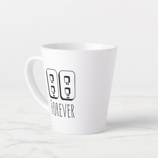 88 Forever Latte Mug カフェラテマグ (左アングル)