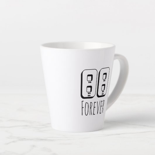 88 Forever Latte Mug カフェラテマグ (右アングル)