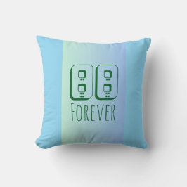 88 Forever Throw Pillow クッション