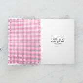 88th誕生日のタビー猫とハートバルーン カード (内部)