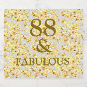 88th Birthday  スパークリングワインラベル (シングルラベル)