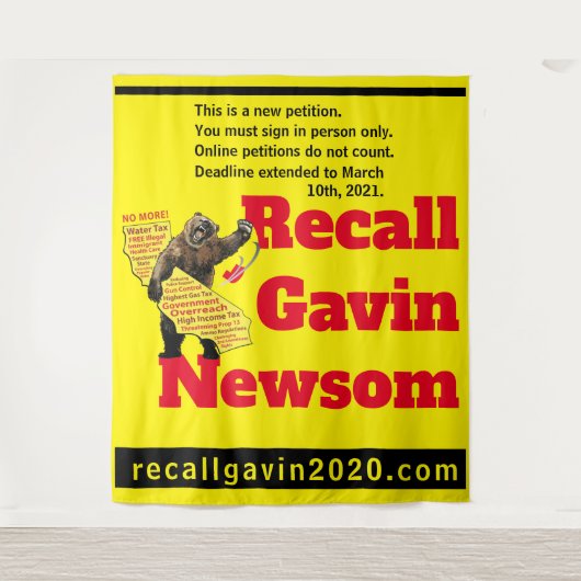 88x104 recallgavin2020タペストリ タペストリー (正面)