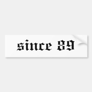 89以来 バンパーステッカー