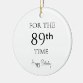89回目の誕生日おめでとう セラミックオーナメント (左)