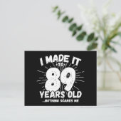 89歳の皮肉なミーム 面白い89歳の誕生日 ポストカード (スタンド正面)