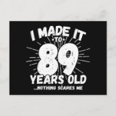 89歳の皮肉なミーム 面白い89歳の誕生日 ポストカード (正面)