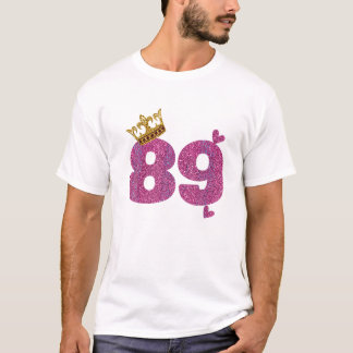 89歳の誕生日クラウン 誕生日 Tシャツ
