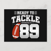 89歳の誕生日フットボールパーティー 89回目の誕生日 ポストカード (正面)