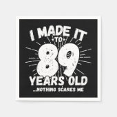89歳皮肉ミームおもしろい89誕生日 スタンダードカクテルナプキン (正面)