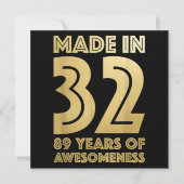 89番目の誕生日ギフト |おじいちゃんの贈り物|誕生日ギフト シーズンカード (正面)