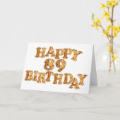 89誕生日カード(クッキー愛好家) カード (黄色い花)
