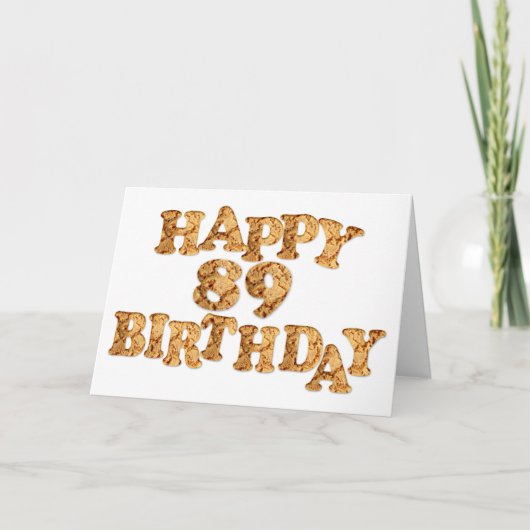 89誕生日カード(クッキー愛好家) カード (正面)