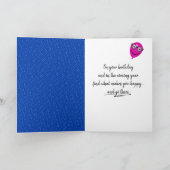 89誕生日猫（風船） カード (内部)