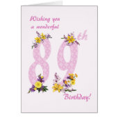 89誕生日花飾数 (正面)