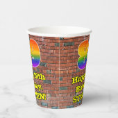 89誕生日:おもしろいグラフィティインスパイア – レインボー89 紙コップ (右)
