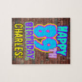 89誕生日~おもしろい、落書きルッインスパイアク ジグソーパズル (横)