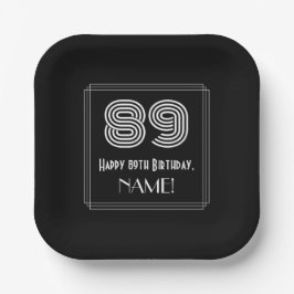 89誕生日—インスパイアアールデコ検索「89」 +名前 ペーパープレート