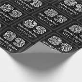 89誕生日:インスパイアアールデコ「89」の名前 ラッピングペーパー (角)