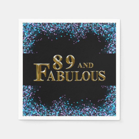 89誕生日 スタンダードカクテルナプキン (正面)