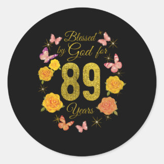 89賛美年間の神によるバラ蝶89th ラウンドシール