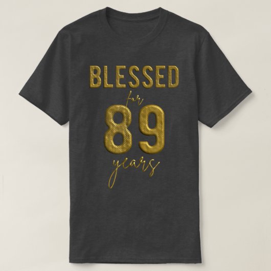 89賛美歳89誕生日クリスマスW Tシャツ (デザイン正面)