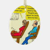 892プライベートバブル考えセラピスト漫画 セラミックオーナメント (右)