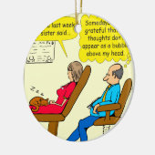 892プライベートバブル考えセラピスト漫画 セラミックオーナメント (左)