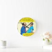 897私は医者の患者の漫画に運動させません ラウンド壁時計 (ホーム)