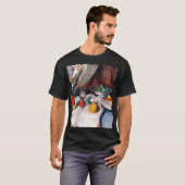 898 ポール・セザンヌ リンゴのある静物画 Tシャツ (正面フル)