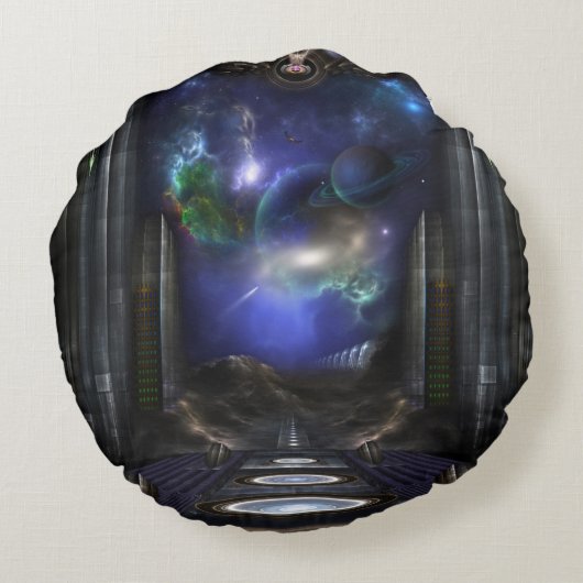 89-123-A9p2愛西庵7レポート円枕 ラウンドクッション (裏面)