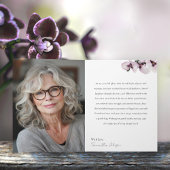 89 & Fabulous Orchid Photo Birthday Greeting Card カード