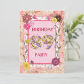 89th誕生日パーティーへの招待とフローラ枠 招待状 (スタンド正面)