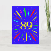 89th誕生日爆発カード カード (正面)