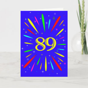 89th誕生日爆発カード カード