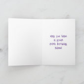 89th Birthday: Floral Flowers Number, Custom Name カード (内部)