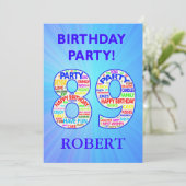 89th Birthday Partyへの招待の追加 招待状 (スタンド正面)