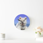 8"アクリル製の大時計の私の犬の写真 ラウンド壁時計 (ホーム)