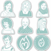 8"シートターコイズシール シール (正面)